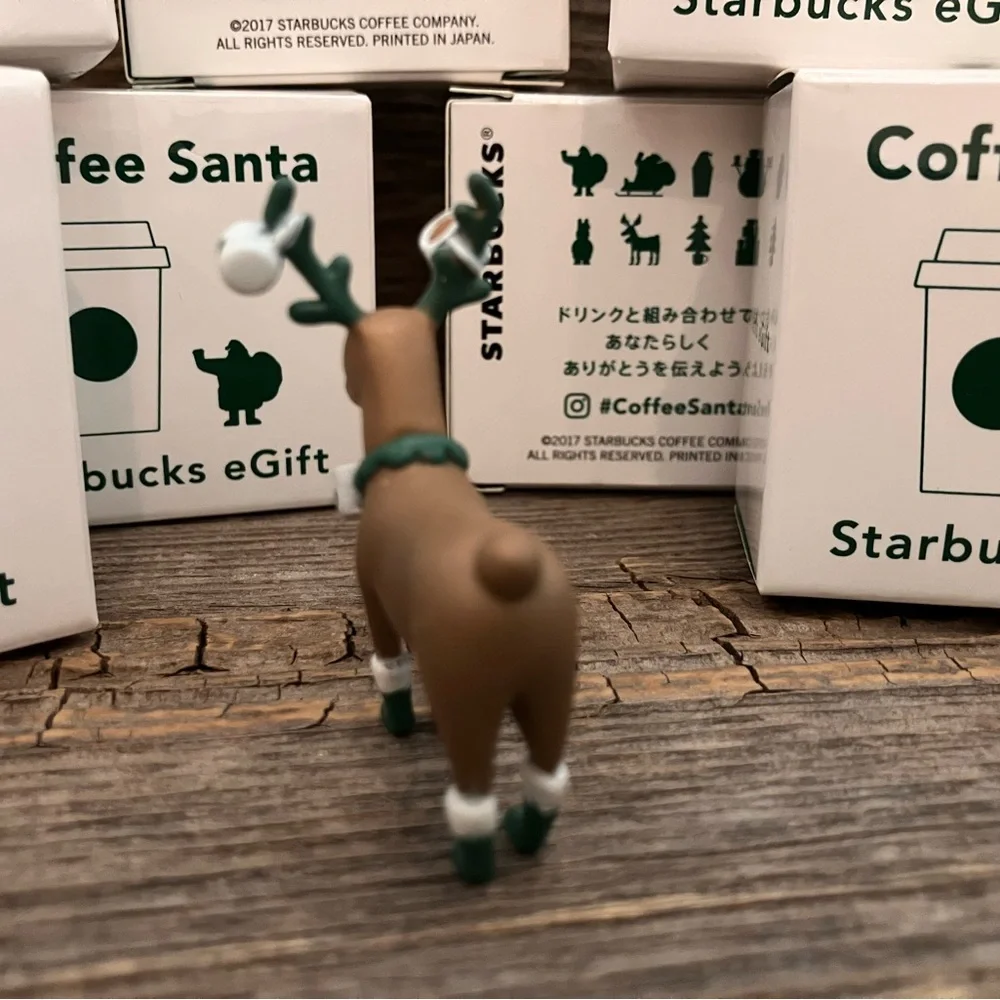 Starbucks 2017 JAPAN Christmas Coffee Santa eGift Figures HTF - Picture 8 of 16